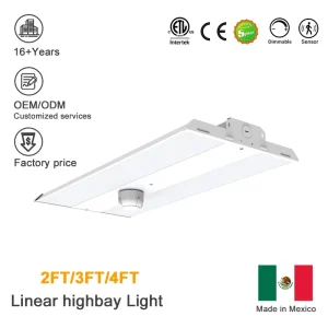 Smart PIR Sensor for Linear High Bay Light Aluminum Alloy Plug Play APP Control Industrial Warehouse High Ceiling Lamp Mexico
