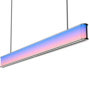 Smart RGB LED Linear Pendant Lamp Gesture Control App WiFi Remote Dimmable Modern Chandelier for Dining Kitchen Island
