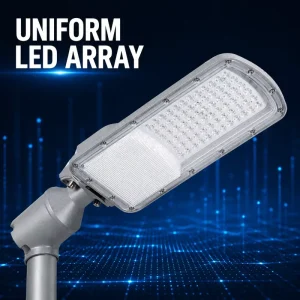 Smart Ready NEMA Socket 50W LED Street Light Aluminum Alloy & ABS AC Power Supply IP65 IK10 EMC for Road Highway Lighting