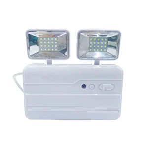 Smart Size Non Maintained LED Emergency Light LED Twin Spot Light With Rechargeable Battery Foldable Heads Fire Fighting Lamp