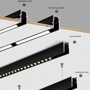 Smart Tuya App Control 20mm Aluminum Magnetic Track Light Dimmable LED Anti Glare High CRI 98 for Modern Interior
