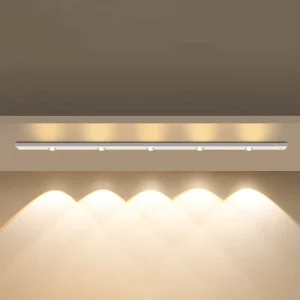Smart Wireless Magnetic Ultra Thin LED Motion Sensor Cabinet Lights USB Rechargeable Indoor Wardrobe Wine Cabinet