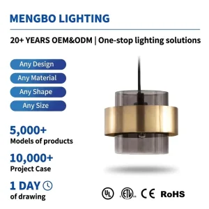 Smoked Glass & Brushed Gold LED Pendant Light Modern Cylinder Hanging Lamp with Dimmable Feature 110 240V for Kitchen Island