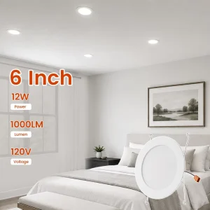 Smooth 6 Inch Dimmable Recessed Can Lights TP24 E26 Connectors Retrofit LED Downlight for Ceiling