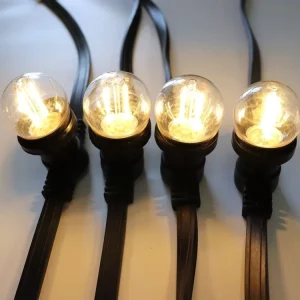 Snow Weather Resistant Strong Flat Rubber Garland Cable 100m 250 sockets LED String Light Outdoor IP65