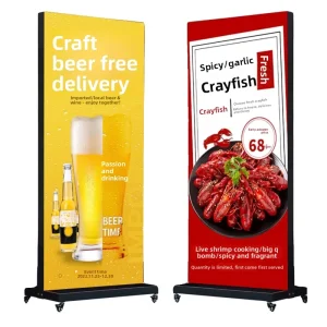 Soft Film Aluminum Alloy Frame Waterproof Lightbox Advertising Sign Outdoor Fabric Double Sided Illuminated LED Advertising