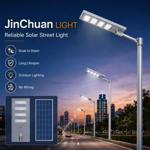 Solar DC LED Street Light IP66 Lifepo4 Battery Aluminum 5-Year Warranty 130W Highway Use 13000 120 170lm/W