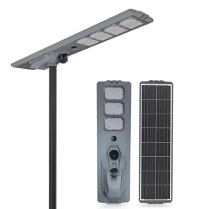 Solar Energy Integrated Large Street Light IP65 Waterproof 6000K 6500 Lumens Intelligent Light Control High Power High