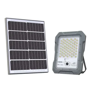 Solar Flood Light 100w High Lumen with radar Sensing Solar Flood Light with Cctv Camera