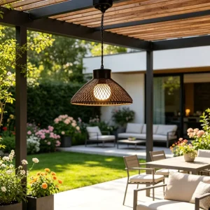 Solar Garden Lights Waterproof Decorative Outdoor Retro Wire Cage Lantern Solar Powered Lights for the Garden for Walkway Porch