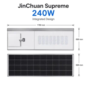 Solar Highway & Road Street Light IP66 LED Aluminum Plastic Shade Battery DC Power Supply High CRI 90 CCC RoHS Certified 5 Year