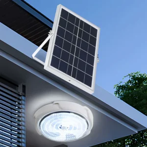 Solar Indoor Ceiling Light with Solar Panel Remote Control Indoor Solar Light Home House