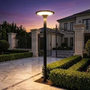 Solar LED Area Light Working Night To Dawn IP65 Waterproof Dusk To Dawn Outdoor Security Lamp For Garden Yard Pathway Lighting