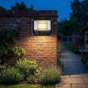 Solar LED Flood Light Industrial Grade IP69 Waterproof Outdoor Commercial Stadium Warehouse Lamp Remote
