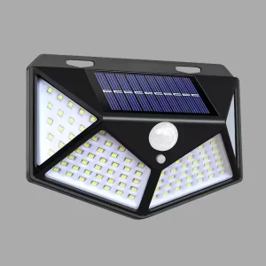 Solar LED Flood Light Outdoor IP65 Waterproof Security Lamp With Remote Control for Yard Garden Parking Lot