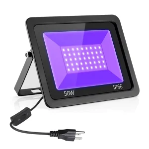 Solar LED Floodlight Blacklight Garden Lamp Street Outdoor Lighting IP66 with Remote Light
