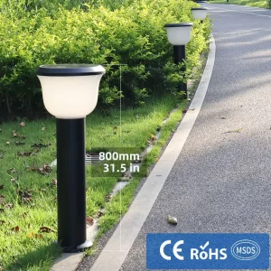 Solar LED Garden Light 5W IP65 Aluminum PC 80cm 3000K 2 3Days Backup Light Sensor CE ROHS for Landscape