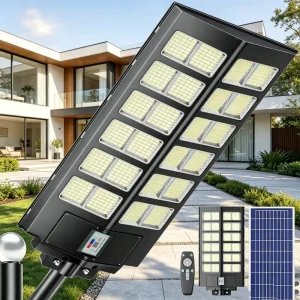 Solar LED Outdoor Lights ABS Plastic Highway Remote Control Ultra Bright High Power Street Lights