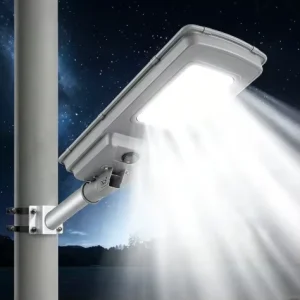 Solar LED Street Light IP65 6000K Color Temperature with Remote Light Control Super Bright High Power 100W