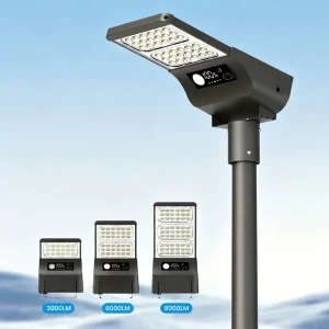 Solar Lights Outdoor Roadside Park One Lamp Li ion Battery Solar Power LED Parking Lot Street Light IP65 270 Beam Angle 2 Year