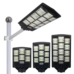 Solar Lights Outdoor Street Lamp Waterproof Remote Dusk to Dawn Sensor Parking Integrated All in One Solar Street Light Outdoor