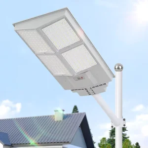 Solar Lights Outdoor Waterproof Dusk to Dawn Solar Street Light Motion Sensor with Remote Control Outside Garden Yard Parking