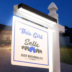 Solar Powered Billboard Light for Patio House Number