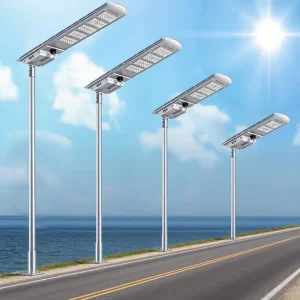 Solar Powered Street Light with Replaceable LiFePO4 Battery Long Lifetime 60W 80W 100W 120W 140W for Commercial Road Lighting
