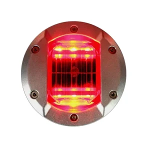 Solar Road Stud Flush Mount IP68 Waterproof 600M Visibility Highway Night Warning LED 40T Load Capacity CE Certified Factory