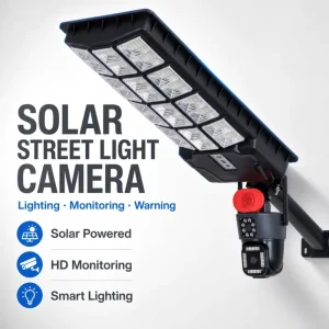 Solar Street Light With Camera 4G Wifi 6MP Outdoor Solar Monintoring Lamp CCTV Wireless Net Work Camera With 25W Solar Camera