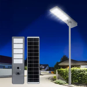 Solar Street Lights Outdoor Dusk to Dawn Waterproof Solar Security Flood Lamps with Motion Sensor and Remote for Yard Garage