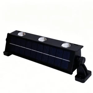 Solar Wall Light 6 LEDs Single Color RGB Optional 3500K Warm White 1.3W 5V Panel 18650 1.2Ah 8 12H 1 Year Warranty HYH PS BD 6