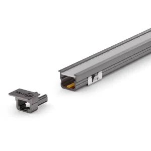 Solderless Embedded LED Cabinet Light DC12V 7W 10x10mm Groove Clip Lock Any Cutting Motion Sensor Wardrobe Linear Profile Light