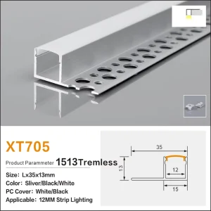 Source Factory Customized Aluminum Alloy Anodized Flexible LED Profile 2M Bendable Track for Curved Wall Art Lighting