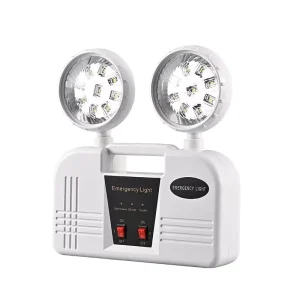 South America Double head LED Emergency Lighting with Rechargeable IP30 3Hour Wall Emergency Time for Mall Supermarket Use