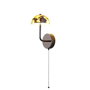 Spanish Luxury Design Stone Metal Home Decor Sconce LED Room Wall Light for Bedroom Villa Living Room Lighting Fixture