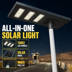 Split Solar Street Light Aluminum Housing 50-800W Photocell Dusk to Dawn Waterproof Road Light for Countryside Parking Lot