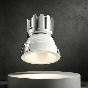 Spotlight Anti-Glare Aluminium Round Recessed Downlight Chrome LED Spotlight Decoration Indoor Lighting OEM ODM