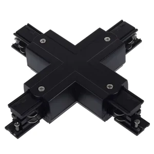 Spotlight Lighting Aluminum Track Rail Connector 4-Wire 3-Phase T Connector for Office Indoor Lighting Project High CRI 90