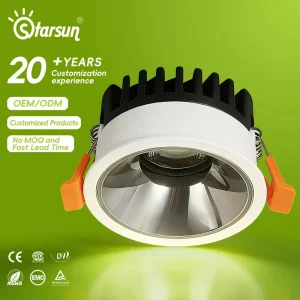 Spotlight Ultra Thin Lightweight Modern Aluminum Recessed LED Anti Glare Dimmable Bedroom Lighting Indoor 3 Year Warranty