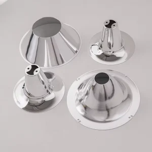 Spun Ceiling Canopies Aluminum/Brass Reflectors Decorative Lighting Housings for Hotels Commercial Interiors OEM Custom Finishes