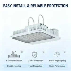 Square Dimmable LED Linear High Bay Light for Warehouse Aluminum Body