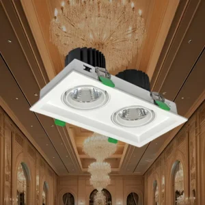 Square Embedded Recessed Grille Spotlight