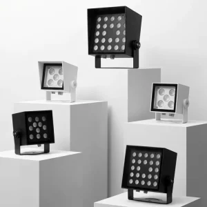 Square LED Flood Light IP65 Outdoor Architectural Spotlight Die Cast Aluminum Wall Washer for Facade and Landscape Lighting