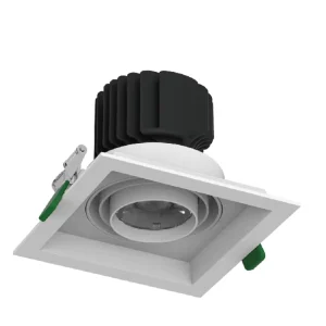 Square Recessed Gimble Grille Spotlight for Clothing Window Merchandise Accent Display Lighting