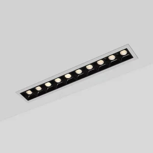 Square Rectangle Cct Tunable Head Flexible Dimmable Deep Anti Glare Ceiling Lamp 15w 30w 36w Led Grille Lights