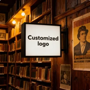 Square Rectangle Waterproof Outdoor Durable Long Lifespan Advertising Acrylic LED Light Sign for Shop