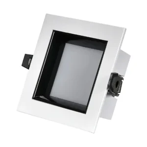 Square Round 4 Inch Aluminum 7W 9W Recessed Led Downlight Deep Cup SMD Indoor Lighting Embedded Ceiling Down Light