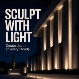 Square shaped Narrow Beam Angle Model 3degree Outdoor 9*3W High Power Flood Light for Facade Architectural Lighting Light