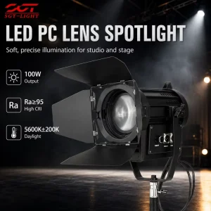 Stage LED Leko Plano Convex Spotlight 80W High Color Rendering Manual Zoom Focus Lighting for Church Exhibition Museum Use